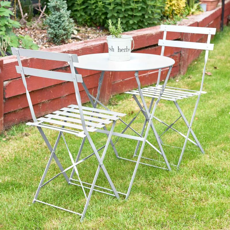 Garden Bistro Set Metal 3 Pieces - Manarola 6