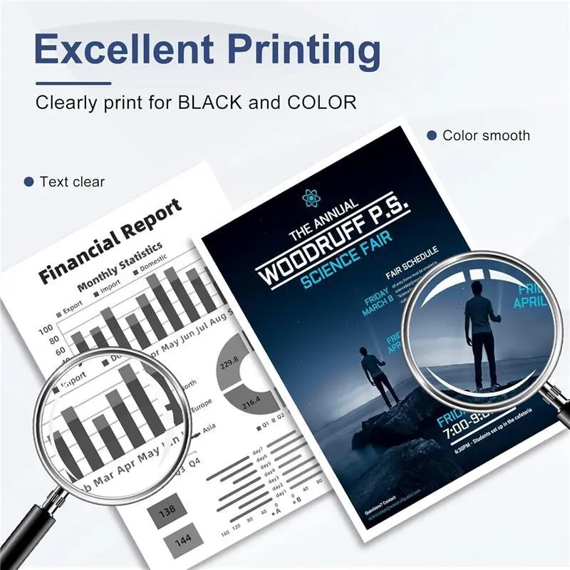 305 Ink Cartridges Black and Colour, 305 XL Ink Cartridges Replacement for HP DeskJet 2700 2710 2720 2722 2800 2810e 2820 Plus 4100 4120 4130 Envy 6000 6010 6020 6030 6032 Pro 6400 6430 6432 6