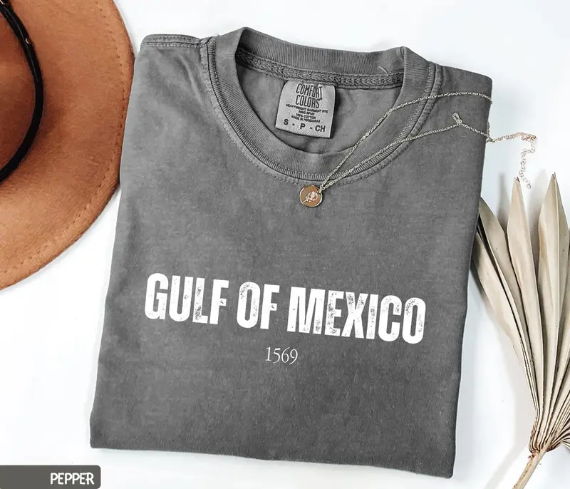Gulf of Mexico Shirt, Patriotic Unisex Tee, American Gulf of Mexico Shirt, American Pride Tee Patriotic, Map Lover T-Shirt/ 0