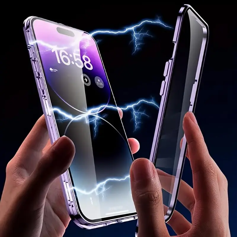 New Anti-Spy Phone Case Series, Magnetic 2-In-1 Design, Complete Protection Case, Compatible with Iphone 16/15/14/13/12 Pro Max Plus 2