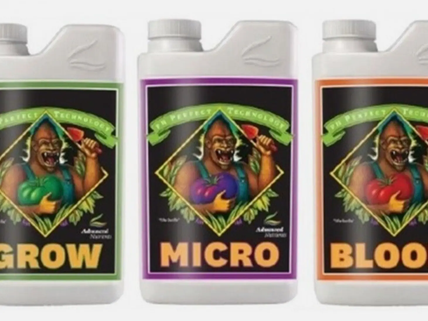 Advanced Nutrients Grow Bloom Micro Set 1L - pH Perfect 3 Part Plant Nutrient