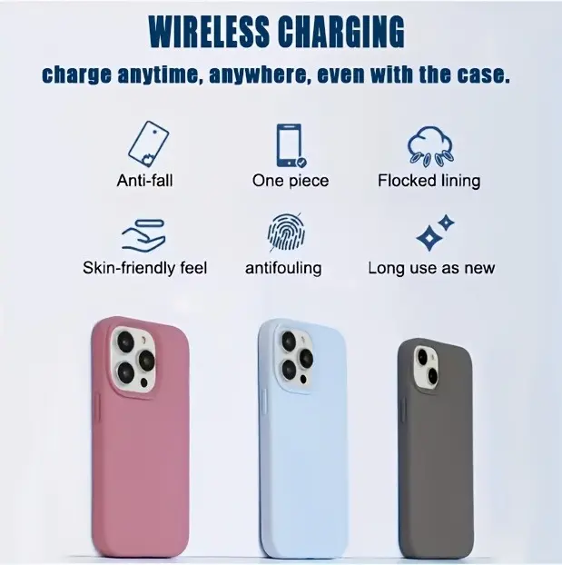 [Liquid Silicone] Original Liquid Silicone Magnetic Cases for iPhone 16/15/14 Plus/13/12 Pro Max/11 - Wireless Charging Compatible - Perfect for Christmas Presents 5