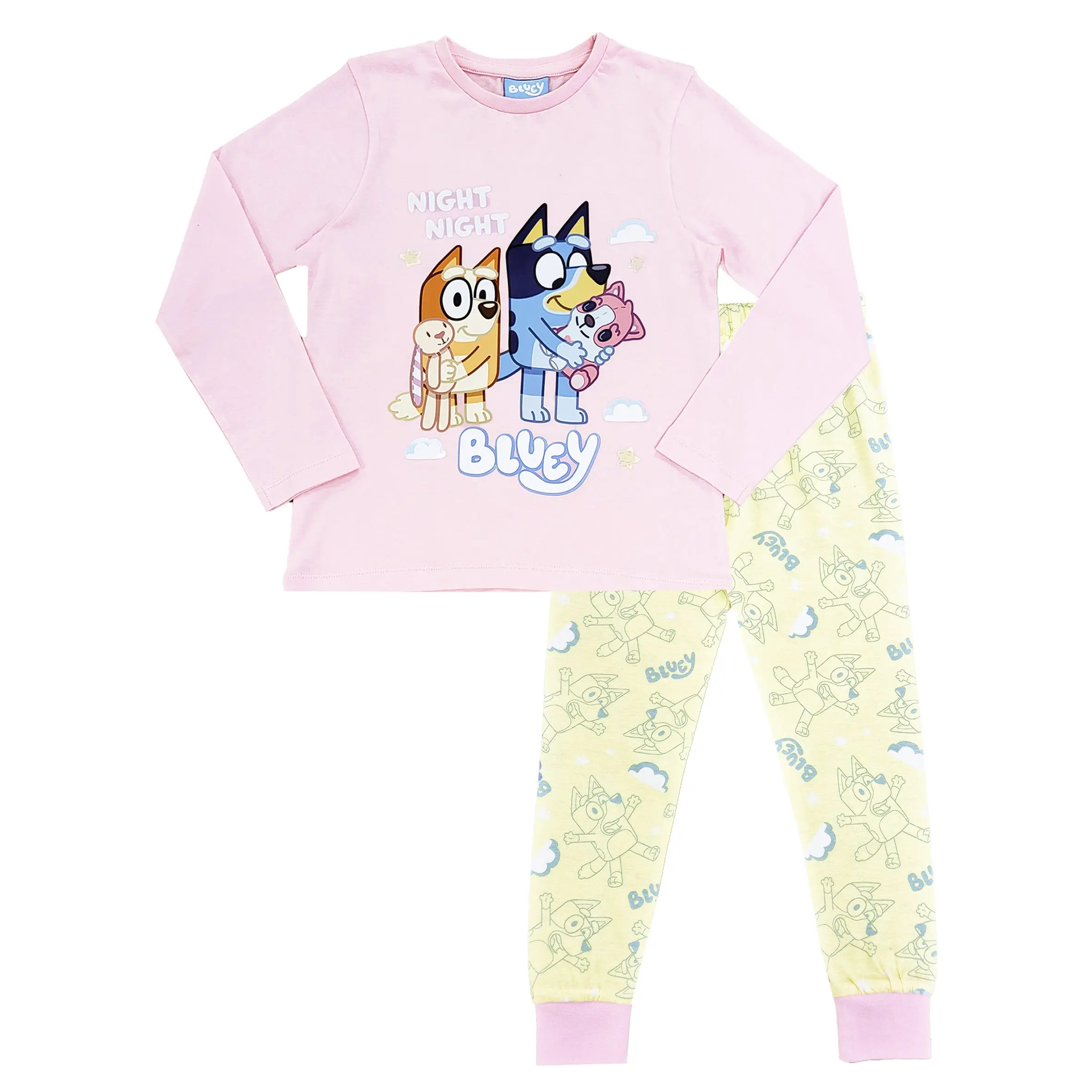 Girls Bluey Pyjamas - Night Night, Perfect for Bedtime
