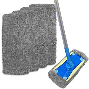Refillable Wet Pads for Sweeper Mop, 4 Counts Household Cleaning Cloth without Mop, Dry Sweeping Cloth, Cleaning Supplies for Home Floor, Cleaning Tool