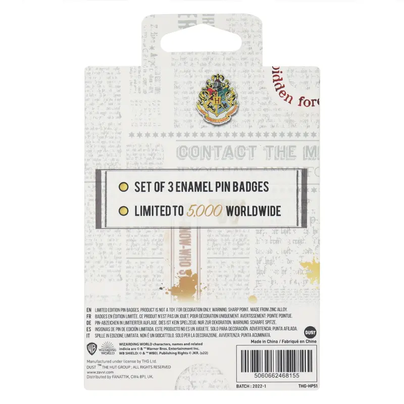 Harry Potter Limited Edition Potions Triple Pin Badge Set 7
