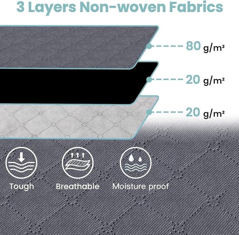 4Pcs Clothes Storage Bags Zipped Organizer for Underbed Wardrobe Cube Closet 2
