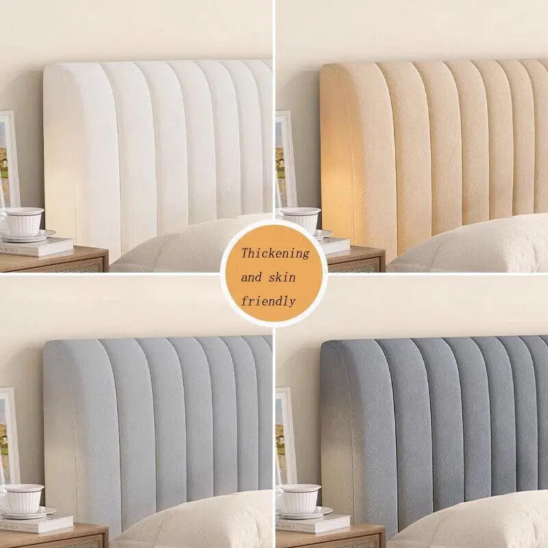 Thick Padded Foam Headboard Cover - Elastic Bed Head Backrest Protector, Modern Minimalist Style, Polyester Material 2