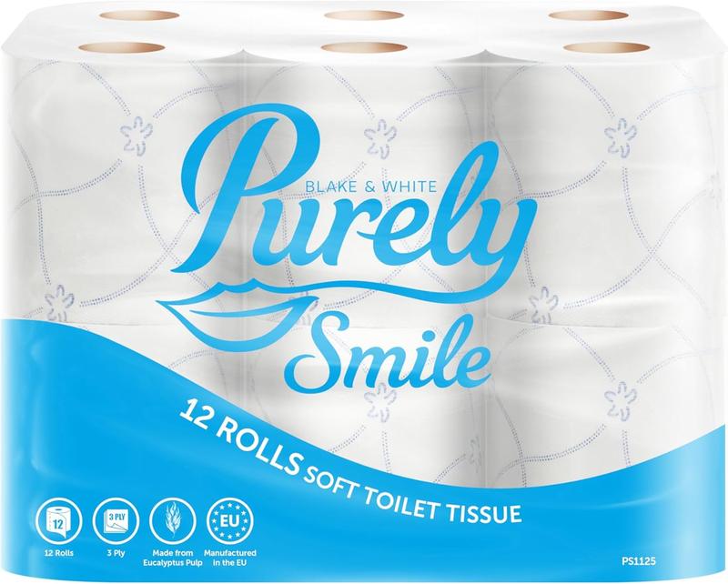 12 Count (Pack of 1) Ply Soft Toilet Rolls - Highly Absorbent Toilet Paper for Home & Leisure Centers - Wipes 0