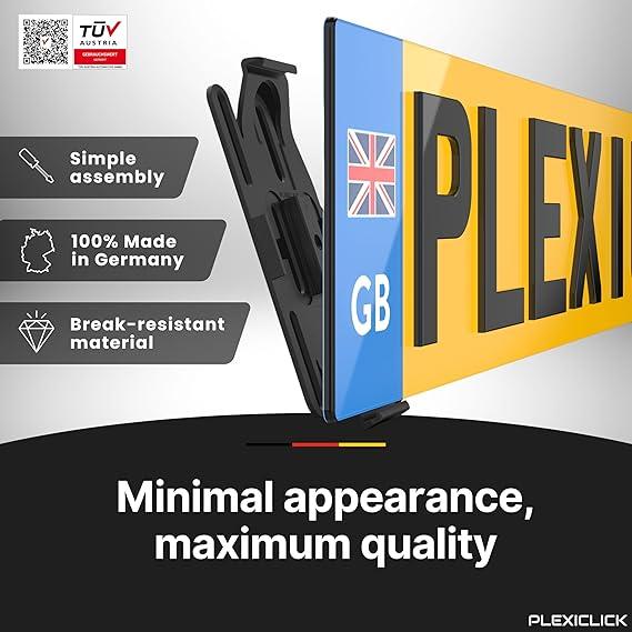 plate holder license number car frameless bracket licence frame black universal surround clips cars stainless steel holders any frames surrounds 1