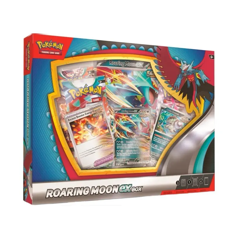 Pokemon TCG Roaring Moon ex Collection Box