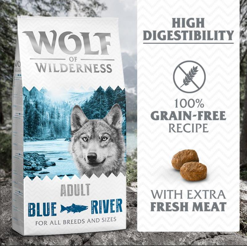 Wolf of Wilderness Adult "Blue River" - Salmon - Grain-free- 1 KG 2