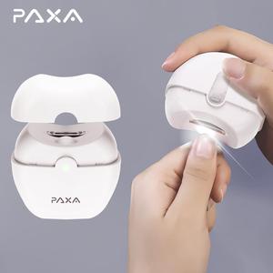 SummerSale PAXA Electric Nail Clippers with Light, Quiet & Safety Design Automatic Nail Trimmer, Rechargeable Nail Trimmer with Nail Scraps Storage for Home & Travel