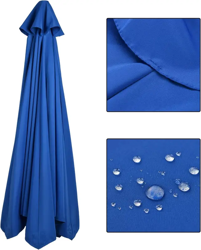 Umbrella Replacement Parasol Canopy, Patio Replacement Parasol Cover Umbrella Cover for Garden Yard Patio Deck (Roof Canopy Only) 4