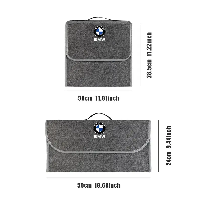 Car Trunk Stowing Tidying Large Capacity Storage Box Organizer Bag For BMW M Performance M3 M5 M6 F01 F20 F10 F13 F15 X5 F11 X3 7