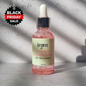 [Korganics] Dark Spot Correcting Drops, Hydrate Facial Moisturise Soothing Serums , Skincare Gentle Daily Use Essences Comfort Acne Discoloration Niacinamide Pore Sensitive Skin Repair hydrating serum 10