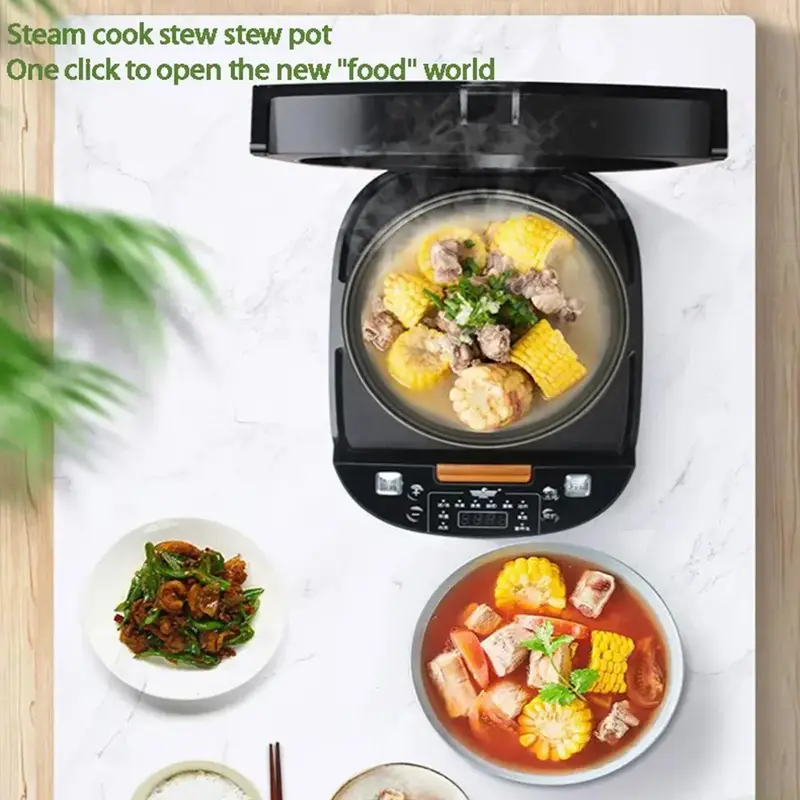 Product Introduction of Multi-functional 5L Non-Stick Rice Cooker Appointment Timing Heating High-fire 7