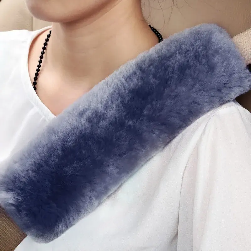 1pcs Soft Car Seatbelt Cover Comfortable Driving Pillow Pad Seat Belt Safety Strap Cover Shoulder Pads Universal Car Accessories