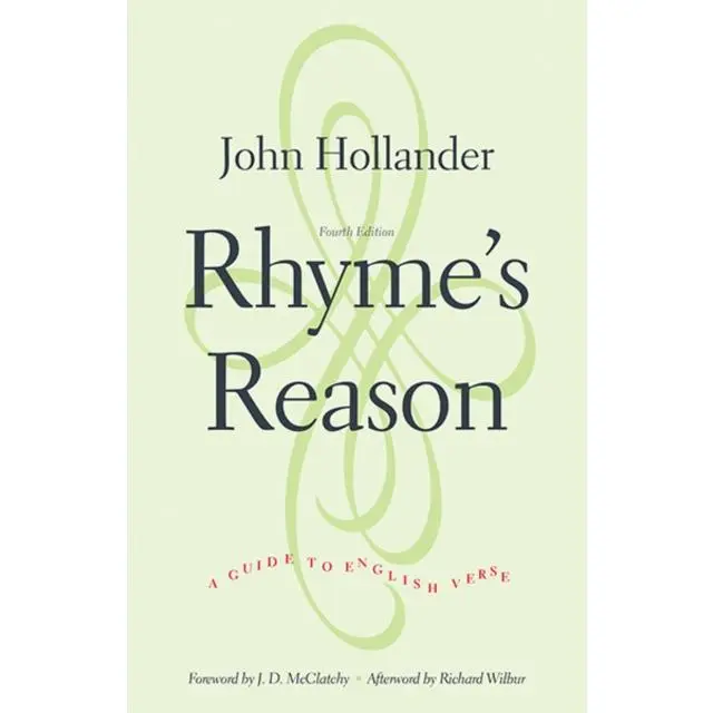 Rhyme's Reason - Paperback Book - A Guide to English Verse - by John Hollander - 9780300206296 - Yale University Press 0