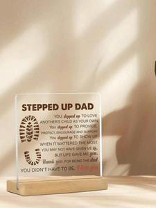 Acrylic Desktop Ornament, Creative Letter Pattern Decoration, Home Decor Living Room Bedroom Office, Gift for Men