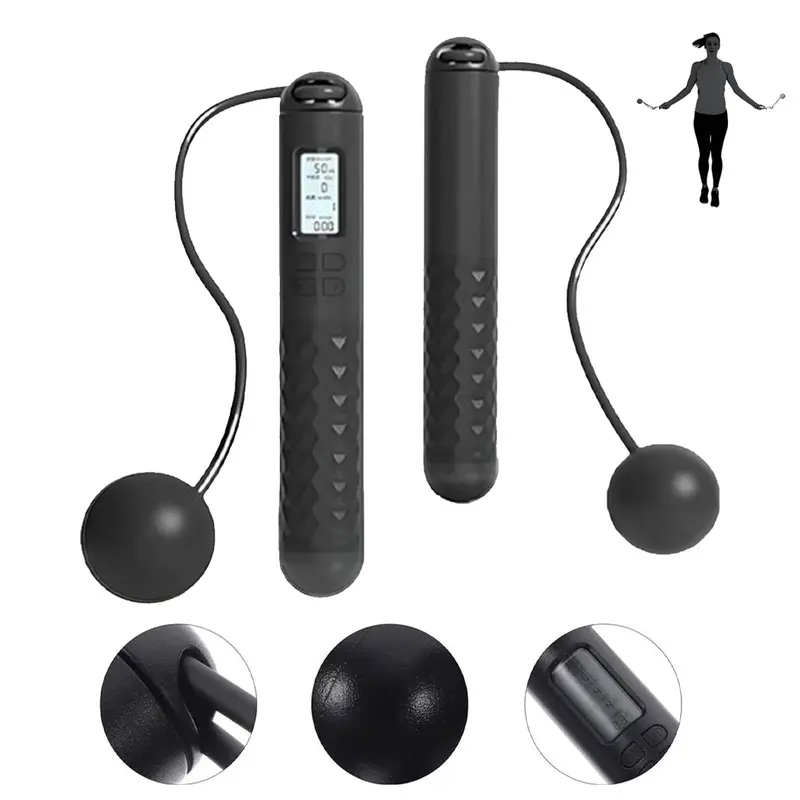 Skipping Rope with Counter, Cordless Jump Rope, Smart Weighted Jump Rope, Adjustable Digital Counting Jump Ropes, Cordless Weighted Jump Rope for Lose Weight, Burn Calories 8