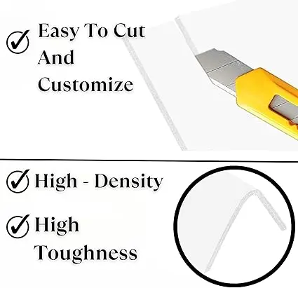 PROTECTAFILE 10 Pack A4, White Foam Board 5mm Thick Polyester M Cover (Sponge with Valve) (A4, Inches) 2