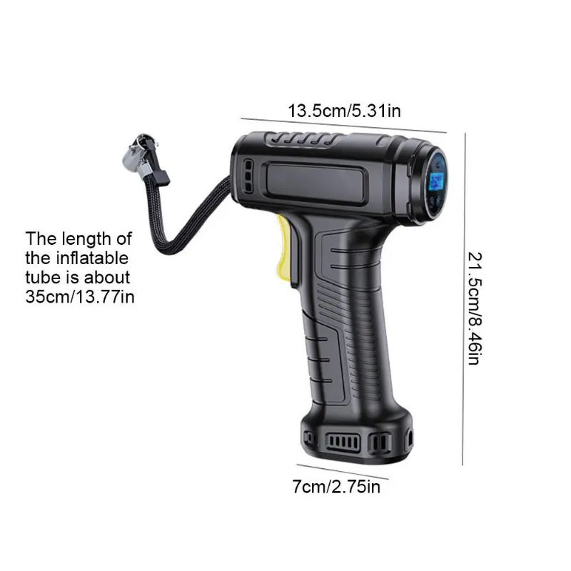 Car Air Pump Compressor Automotive 120W Rechargeable Portable Tire Inflator Equipment Digital Display Pump for Machine 5