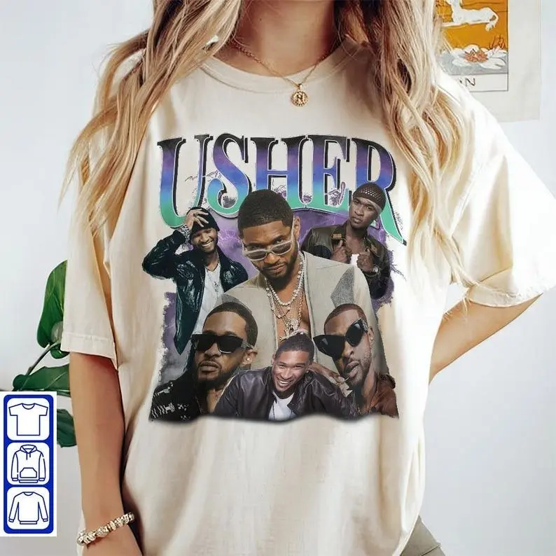 Usher Shirt , Usher 90s Vintage Rap Tee Retro Shirt, Usher T-shirt