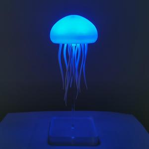 Jellyfish Design Night Light, USB Rechargeable Tabletop Light, Color Changing Ambient Light For Bedroom, Living Room, Home Decor