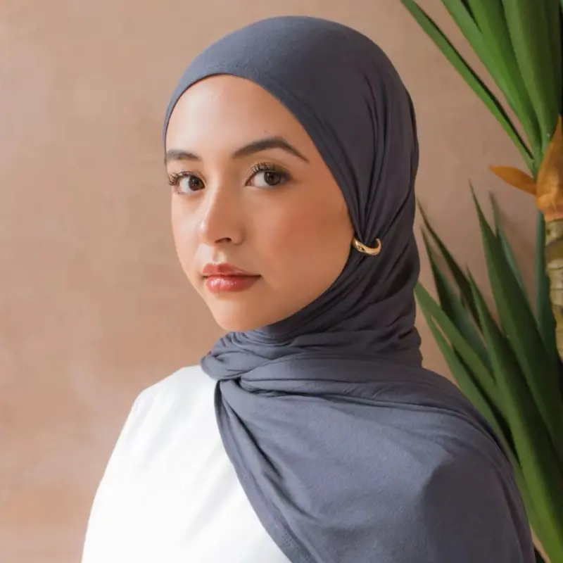 May modesty Premium Soft model Jersey Hijabs double stitch on corner Breathable & Light Weight with full length… 0