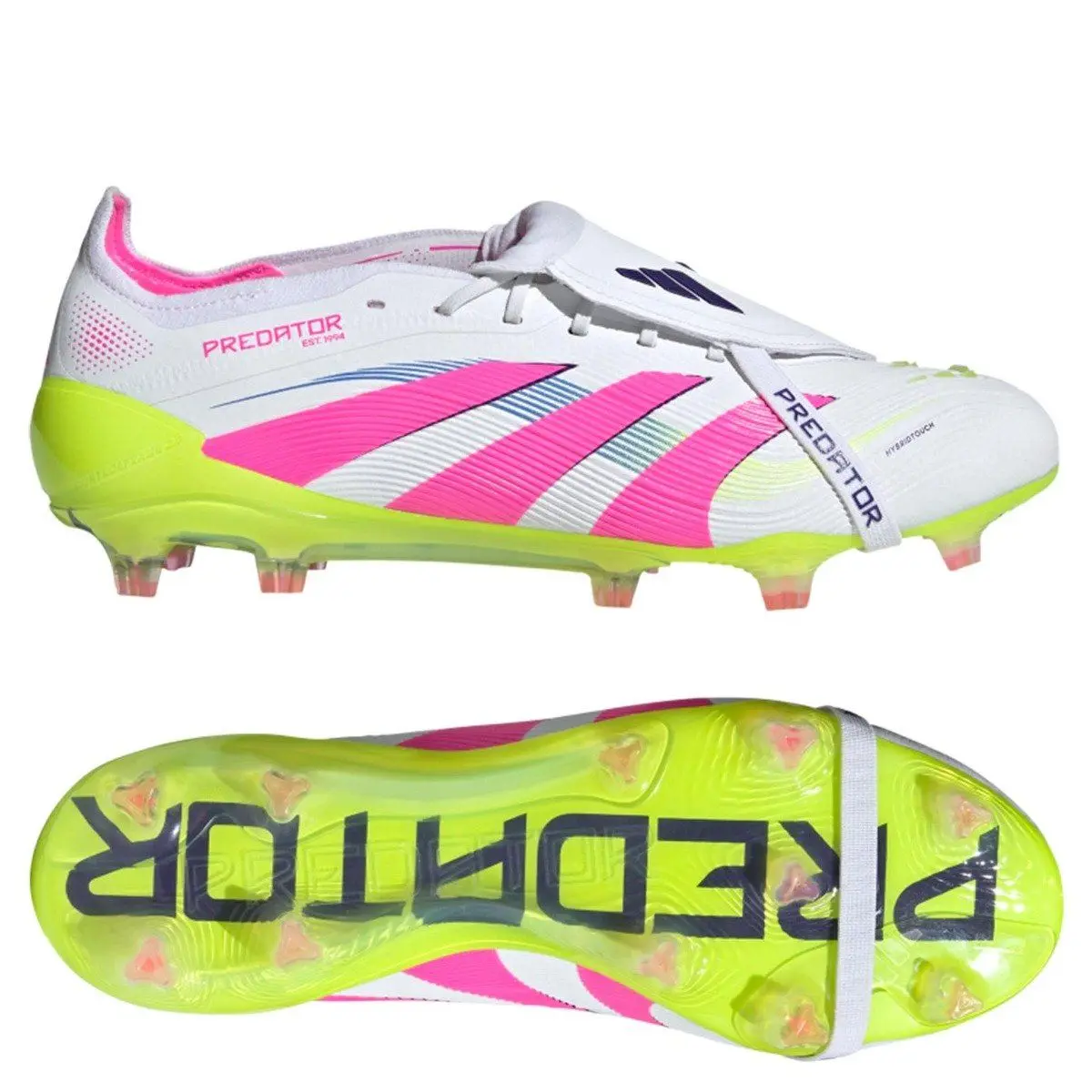 Adidas Predator Elite Tongue FG - White/Lucid Pink/Lucid Lemon