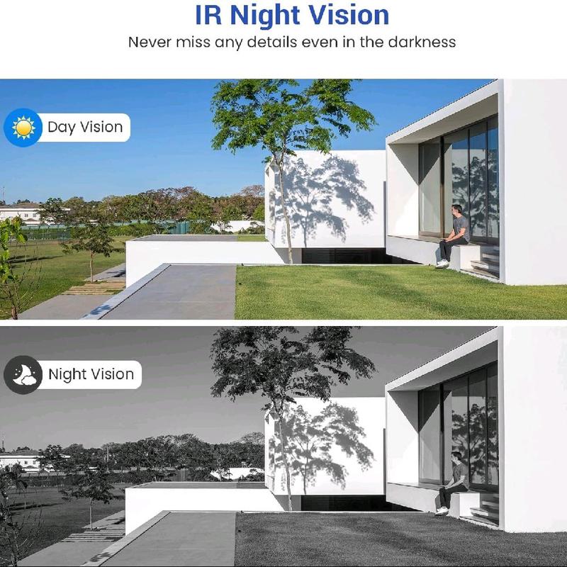 1080P Video Doorbell Camera Wireless, Live View, 2-Way Talk, Night Vision, Included Ring Chime, Cloud Storage, 2.4Ghz WiFi Only, Indoor Surveillance, Real-Time Alert 5