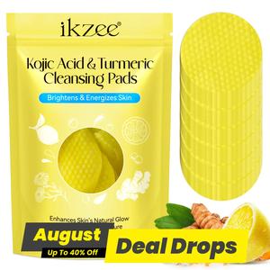 Kojic Acid & Turmeric Soft Makeup Remover, Daily Facial Cleansing Pads, Skin Looks Visibly Revitalized, Reduce The Appearance Of Dark Spots, for Face and Body, Valentine's Day Gift, Cleaning Supplies, Cleanser, Cosmetic, Cleansing Cloths