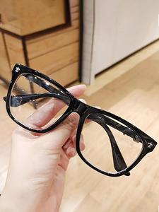 Unisex Vintage Black Stylish Square Frames Eyeglasses, Trendy Casual Lightweight Glasses for Everyday Use, Fashion Accessories for Outdoor Activities, Square Frames Glasses