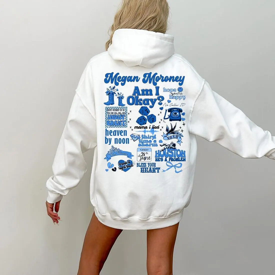 MM Am I Okay Tour Hoodie Crewneck Sweatshirt Album Song Tracklist Shirt Fan Concert Tee Shirts Merch Outfits Meg Birthday Gifts For Her