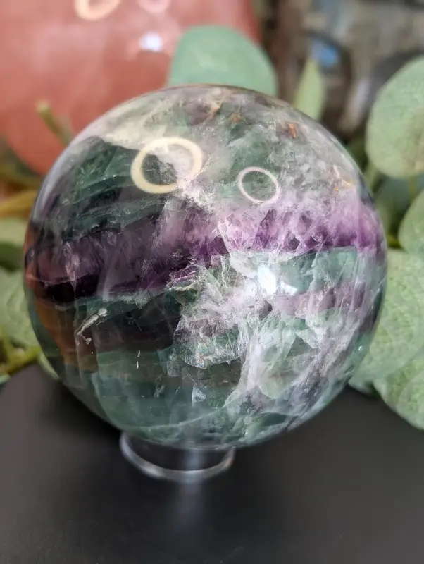Rainbow flourite sphere 1.2kg 0