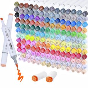 Colored Brush Markers, 30/60/80/168pcs Dual Tip Artist Drawing Brush & Chisel Tip Sketch Art Markers, Aesthetic Preppy Stuff School Supplies