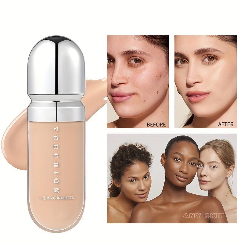 [12 Colors Full Concealer] 12 Colors Full Coverage Concealer, Long-lasting Concealer and Makeup Liquid Foundation, Facial Blemish Modifying Contour Waterproof and Hard to Fade Cosmetic Cream #01 1