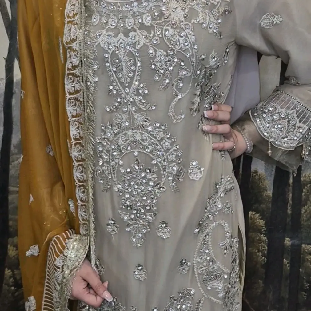 Festive chiffon collection-Beige
