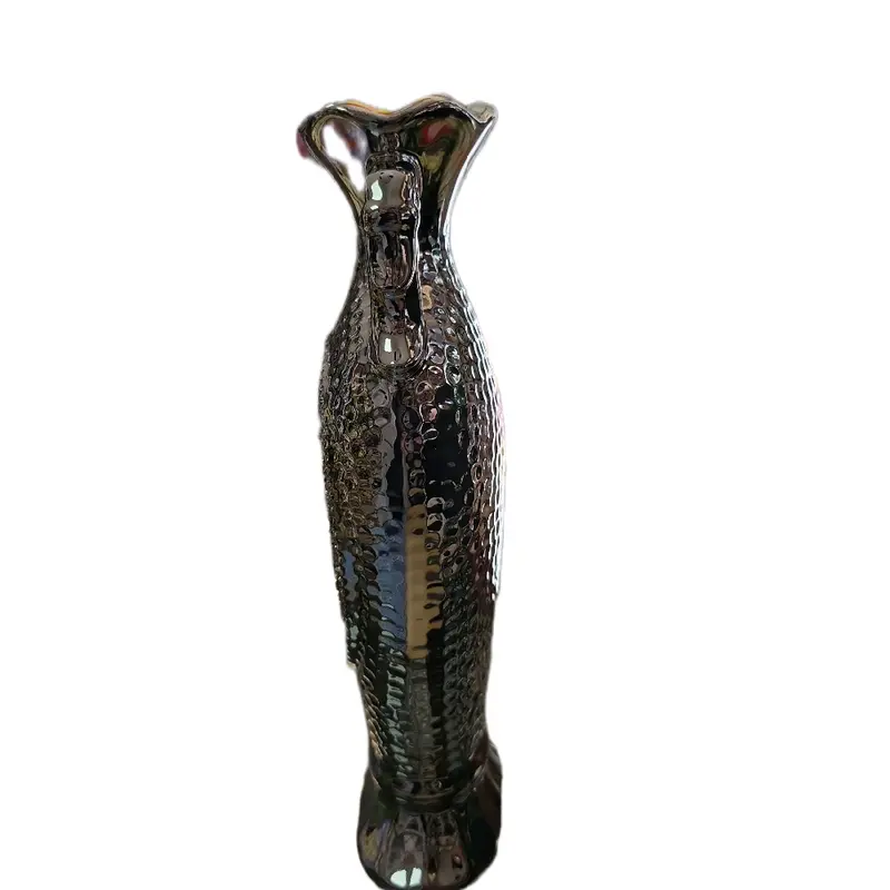 Diamond Crush Crystal Sparkle Silver Decorative Flask Design Jug Vase Ornaments Centerpiece 2