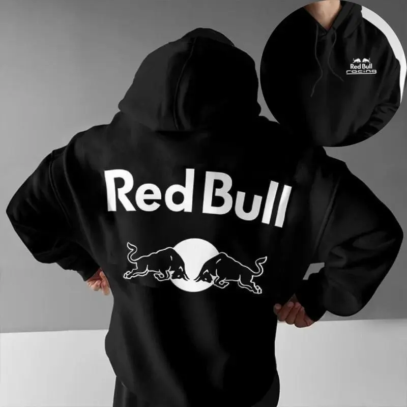 Red Bull Hoodie Red Bull Tee, Soft Cotton Crewneck Hoodie Sweatshirt T-Shirt for Men and Women, Gift for Him or Her