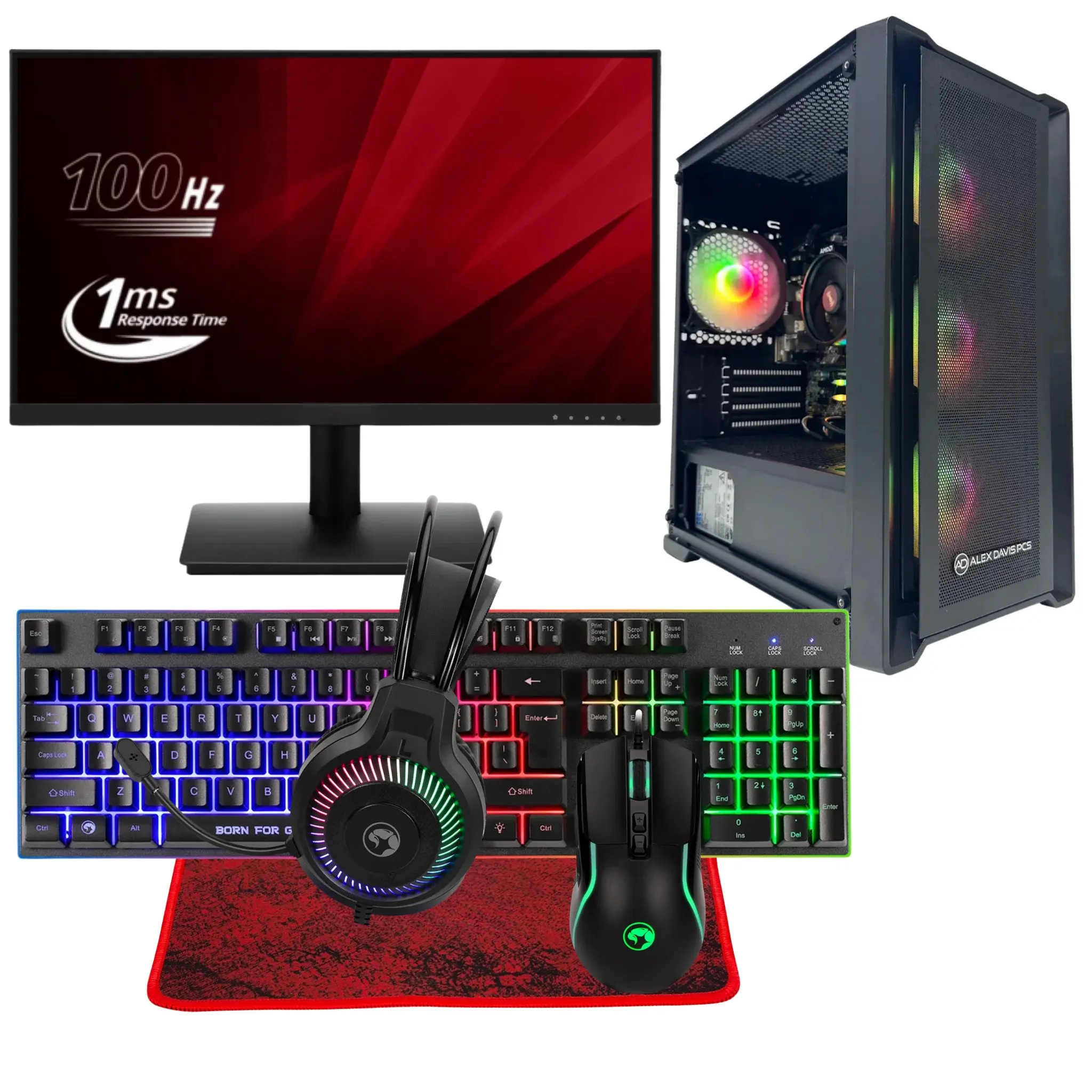 AMD Ryzen 5 5600G 3.90GHz 6-Core 16GB RAM AMD Radeon VEGA 7 Graphics Gaming PC Bundle