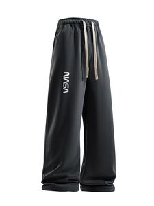 Men's Slogan Print Drawstring Waist Sweatpants, Street Fashion Casual Regular Fit Jogger Pants for Daily Wear, Mens Bottoms for All Seasons