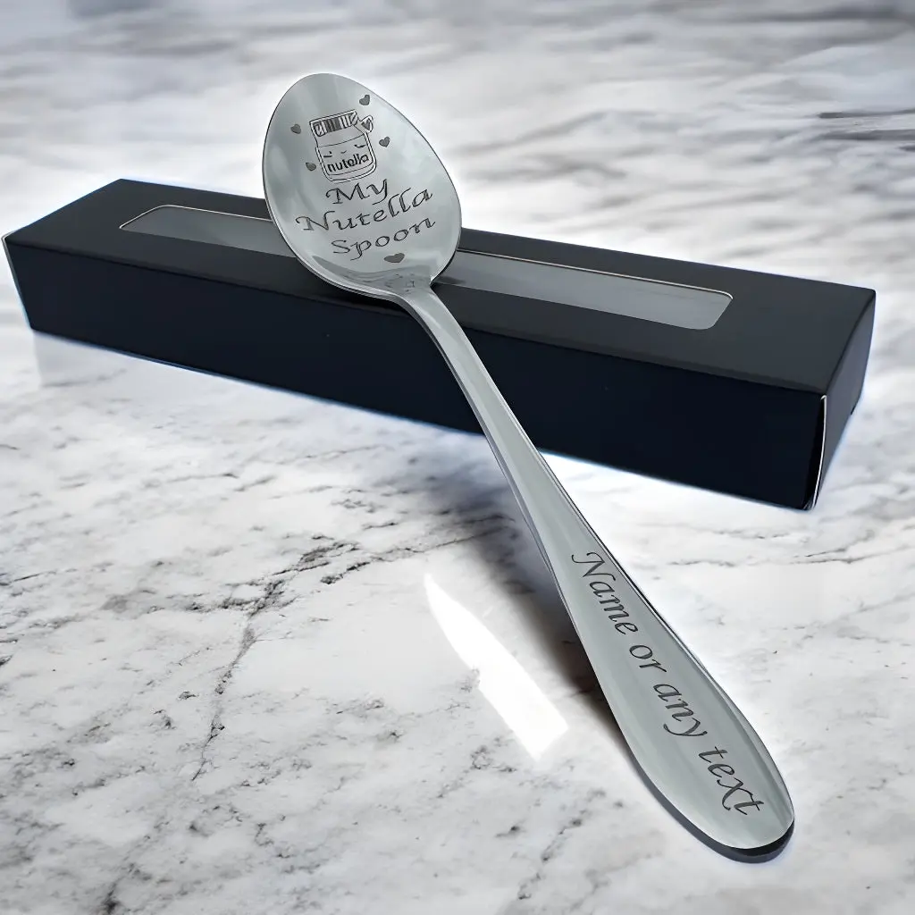 Personalised Nutella Spoon 15cm - Unique Gift Idea