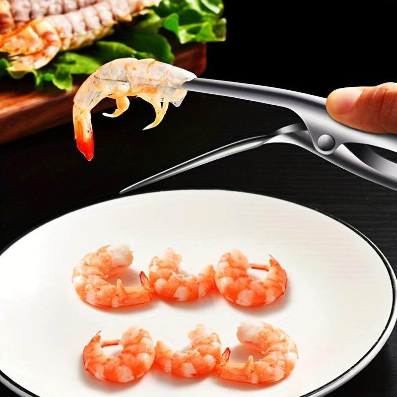 1pc Stainless Steel Shrimp Deveiner Tool - Ergonomic Handle, Efficient Seafood Prep for Easy Shelling & Cleaning, Kitchen Gadget 3
