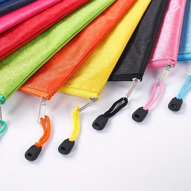 A4 document bag waterproof thickened zip bag stationery bag a4 office information bag file stationery classification tools 7