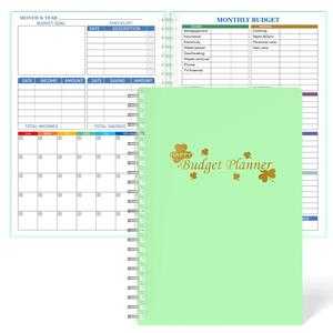 A5 Monthly Budget Planner Notebook, 1 Count Spring Money Budget Journal Notebook, Portable Undated Money Saving Budget Planner, Office Accessories, School Supplies 2024, Summer for Gift, Teen Girl Gifts