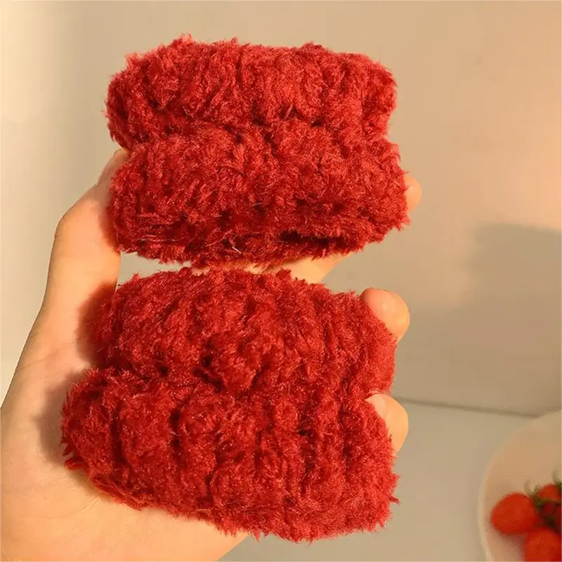 Strawberry Headband Red Wash Face Hair Bands Hair Hoops Girls Thick Cute Plush Hairbands Headband Fashion Hair Accessories 1