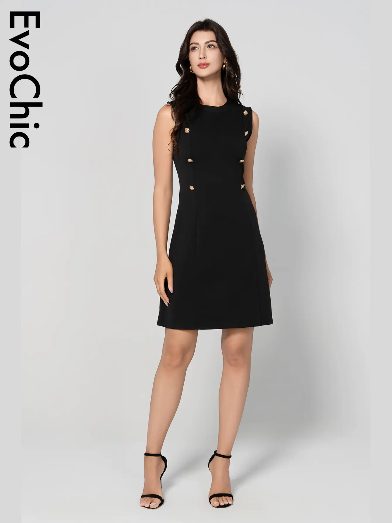 EvoChic Women's Sleeveless Cocktail Mini Dress for Summer 2025 - Womenswear, Comfort