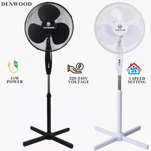 16'' Fan Oscillating Pedestal 3 Speed Floor Stand Black / White adjustable Fan Cool Air