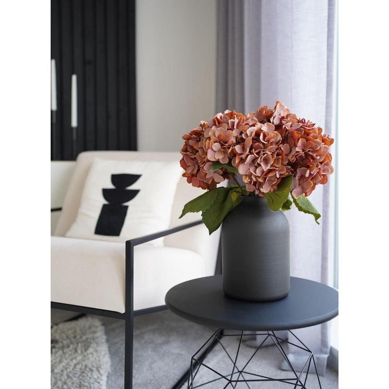 Faux Hydrangea Bouquet - Dusky Pink (4 stems) 2